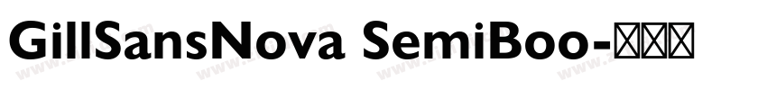GillSansNova SemiBoo字体转换
